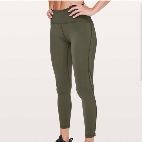 Lululemon Train Times Legging in Olive Green Size 4 - Picture 2 of 6